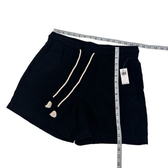 NWT Old Navy pull on drawstring, black shorts, high-rise size small - Picture 5 of 6